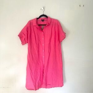 J. Crew Relaxed-fit short-sleeve Baird McNutt Irish linen shirt-dress